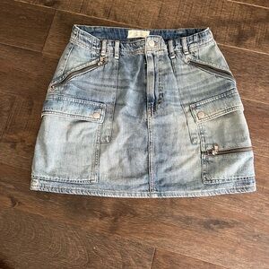 Free people denim skirt, perfect condition